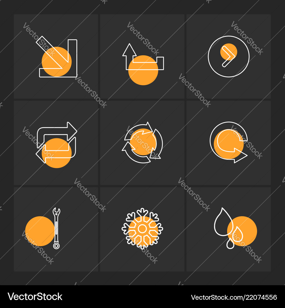 Arrows directions pointer arrow user vector image