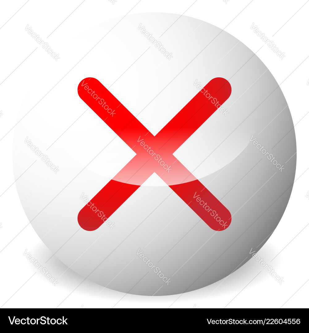 Circle with x shape cross delete remove quit Circle with x shape cross delete remove quit vector image