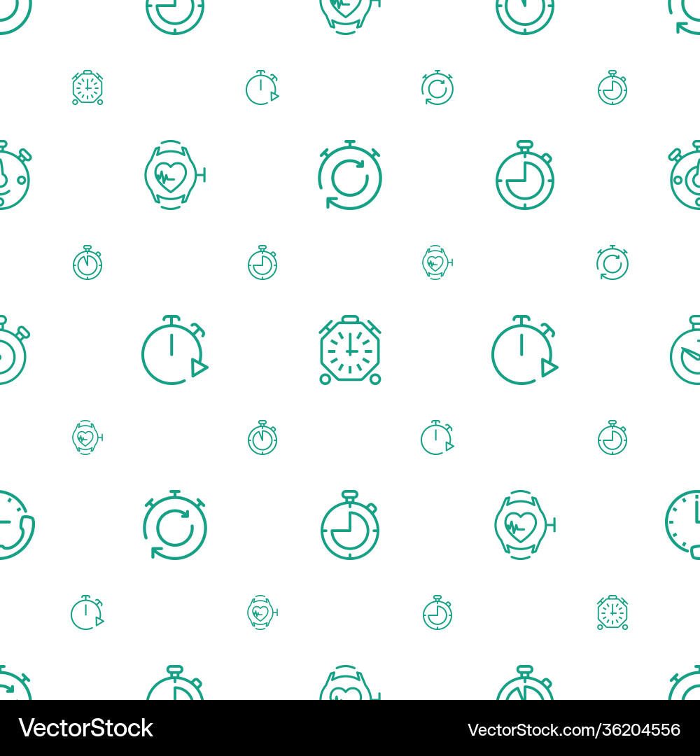Interval icons pattern seamless white background Vector Image