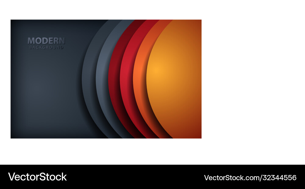 Red overlap layers background on dark gray design Red overlap layers background on dark gray design vector image