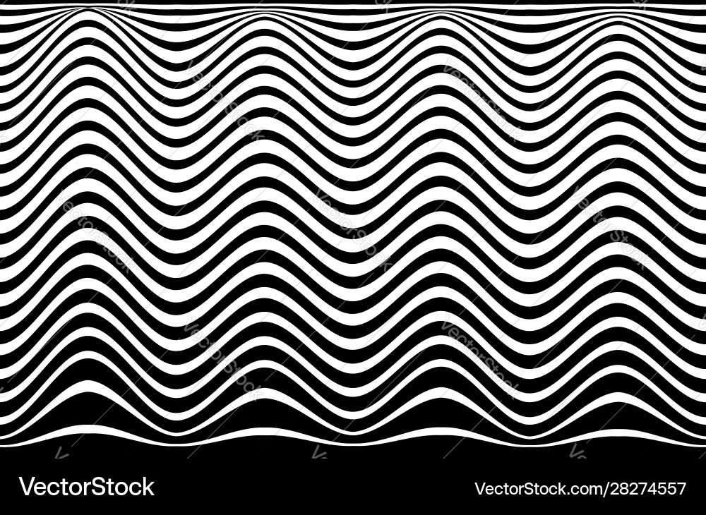 Abstract horizontal repeated wave background Abstract horizontal repeated wave background vector image