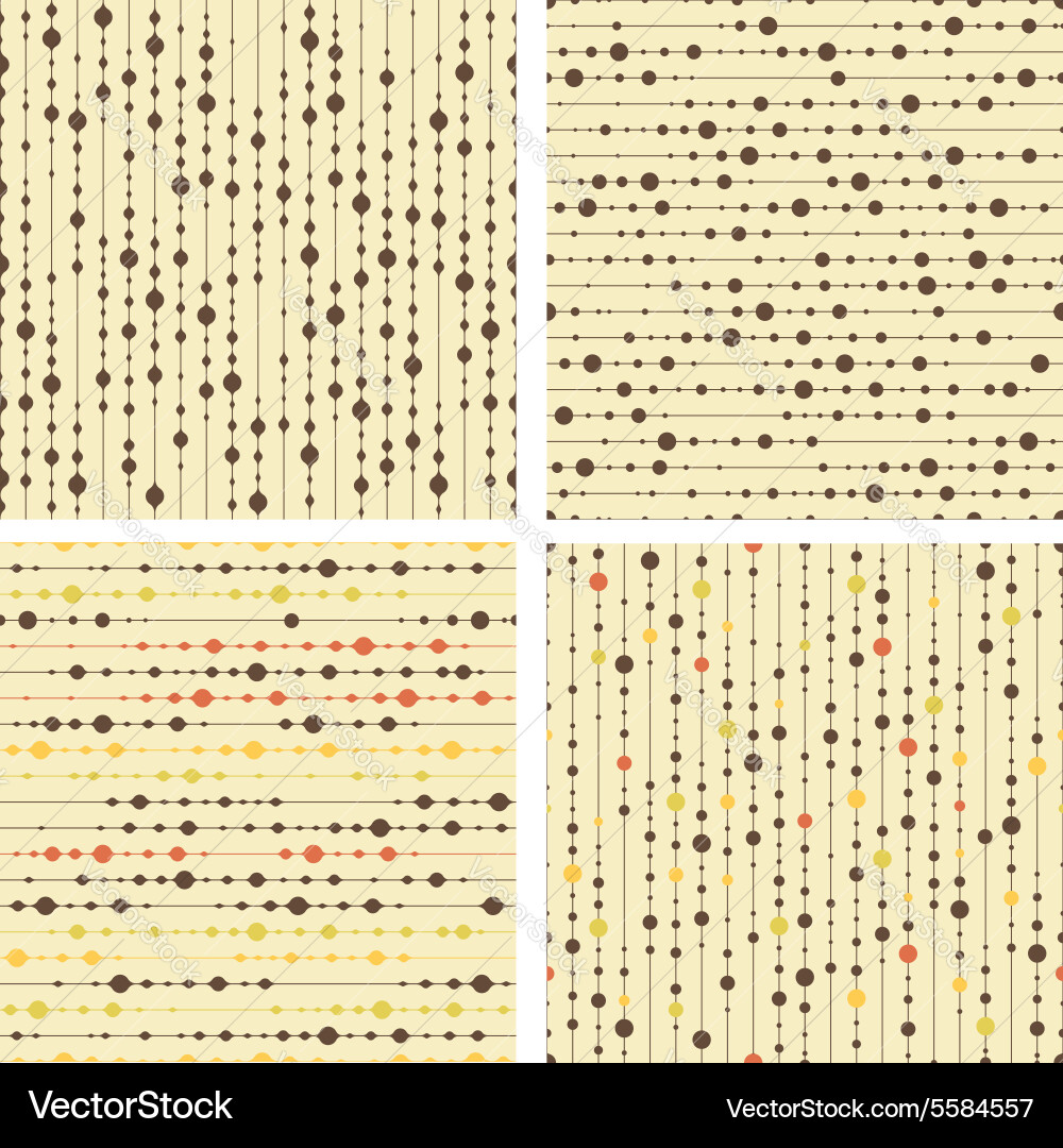 Abstract Seamless Circle Pattern vector image