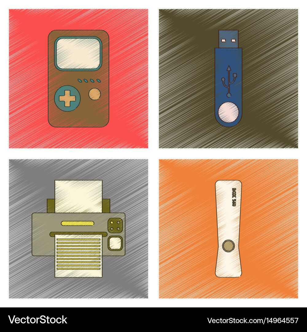 Assembly flat shading style icon technology game vector image