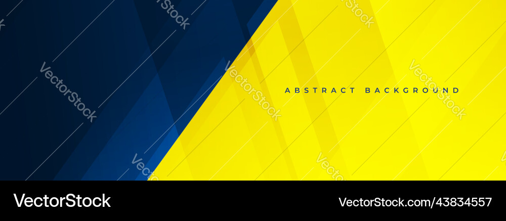 Dark blue and yellow abstract background vector image