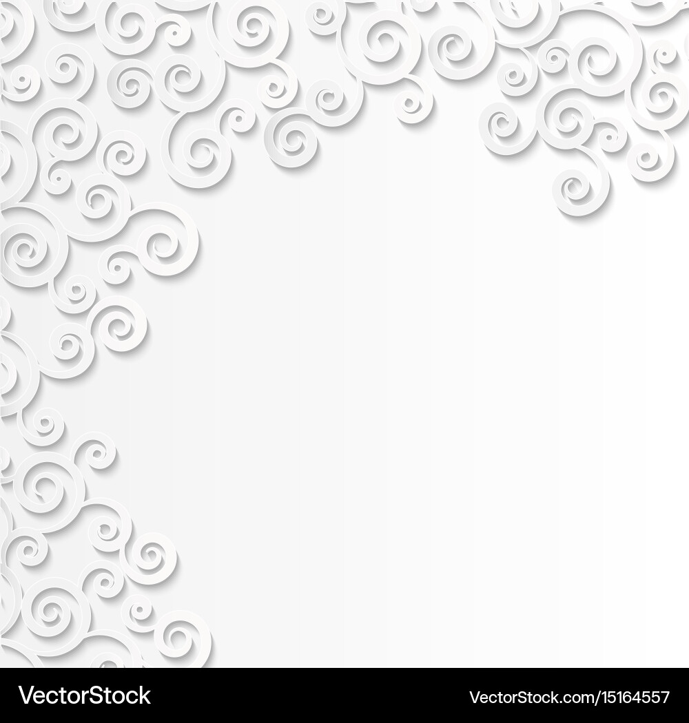 Elegant Paper Scroll Background vector image