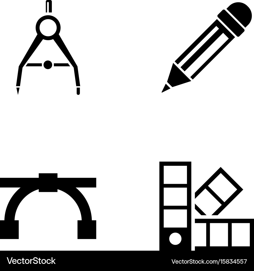 Engineering Tools Icons Set Vector Image