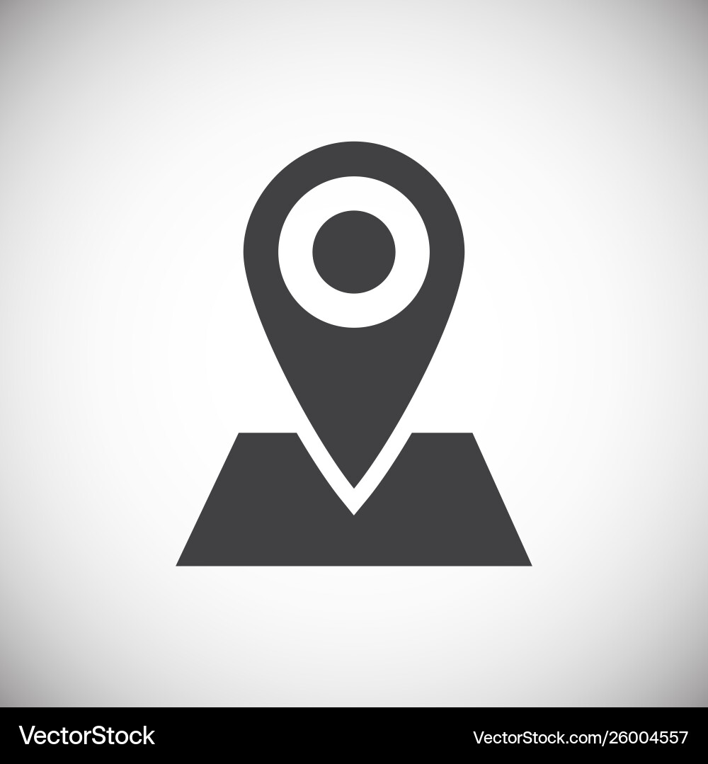 Geolocation related icon on background for graphic Geolocation related icon on background for graphic vector image