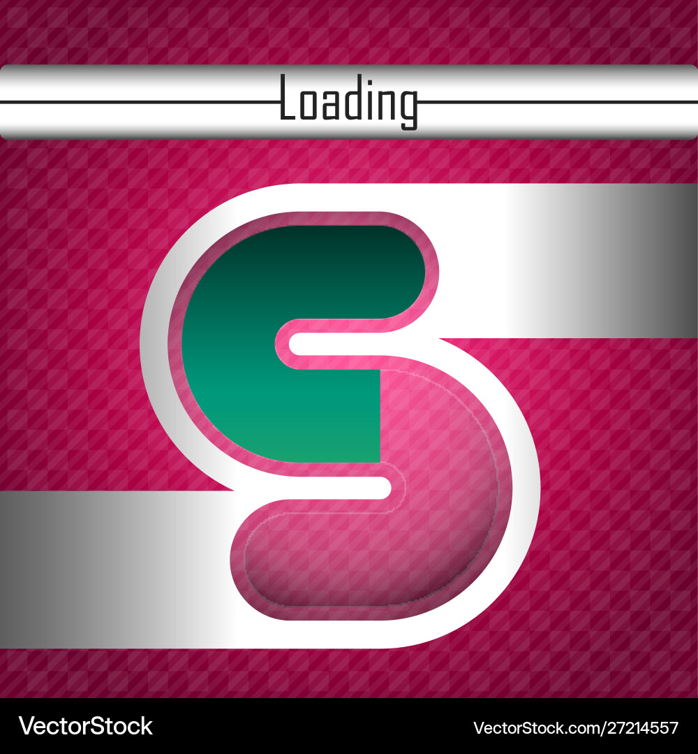 Loading bar image vector image