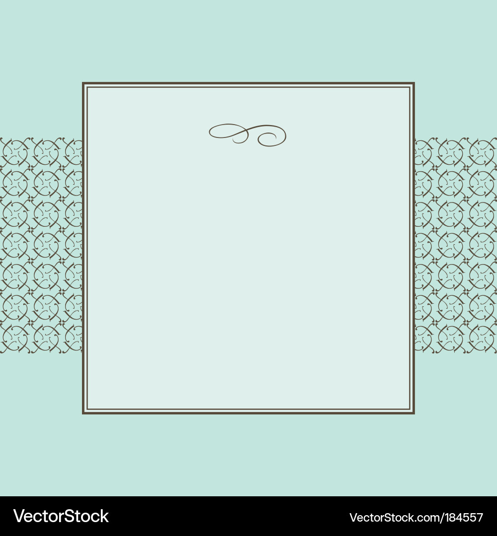 Ornate Circle Pattern Frame Vector Image