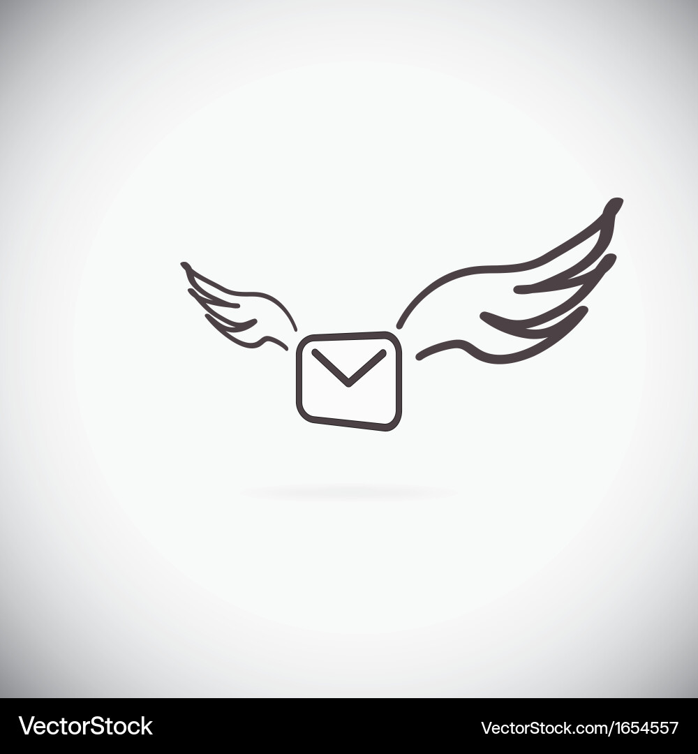 Sending Message Icon - Communication vector image