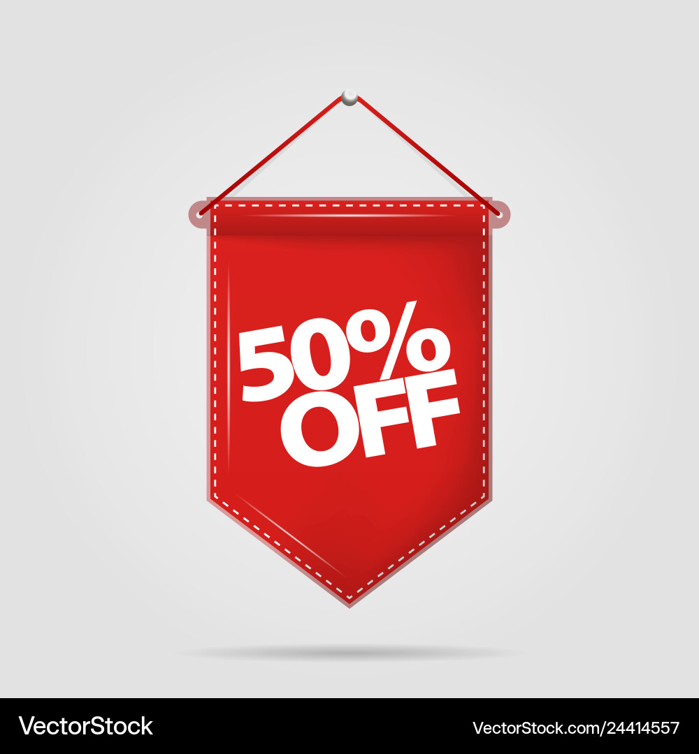 Special offer 50 percent discount design Special offer 50 percent discount design vector image