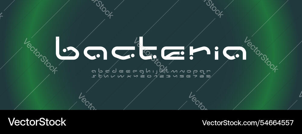 Technical wide future font digital cyber alphabet Vector Image