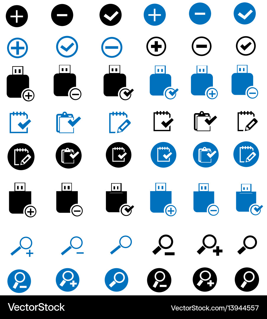 Web icons set user interface symbols Vector Image