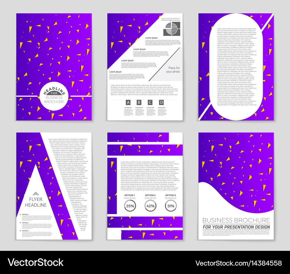 Abstract layout background set for art vector image