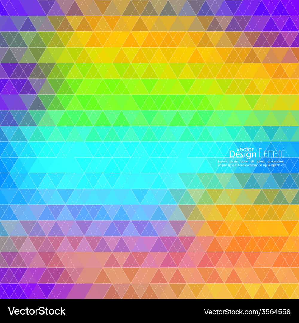 Creative abstract triangle pattern vector image