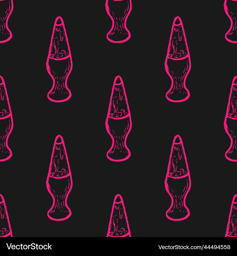 Desktop retro lamp seamless pattern Desktop retro lamp seamless pattern Vector Image