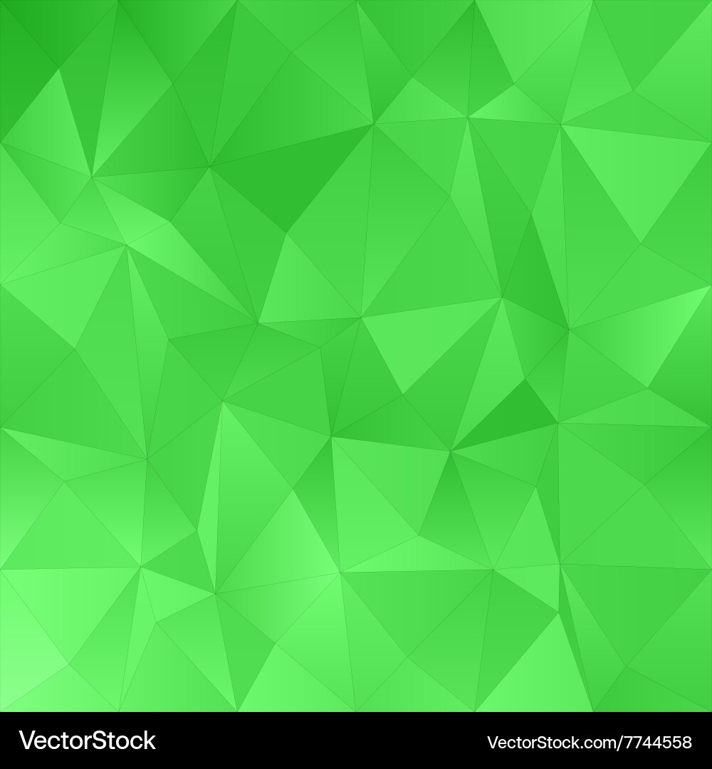 Green irregular triangle pattern background Vector Image