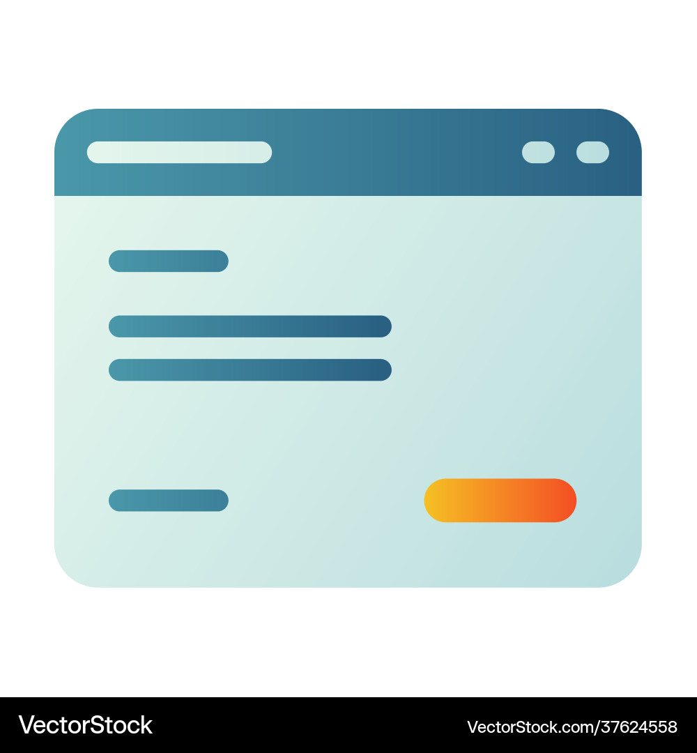 Landing page web website single isolated icon Landing page web website single isolated icon vector image