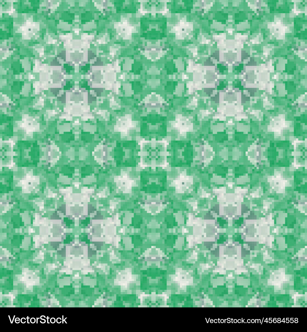 Pixel mosaic seamless pattern design repeat Pixel mosaic seamless pattern design repeat Vector Image