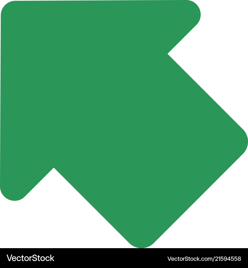 Pointer arrow in modern flat style button Pointer arrow in modern flat style button vector image