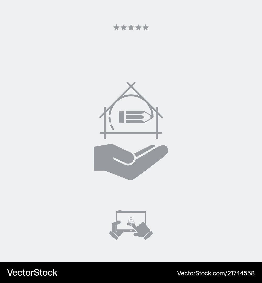 Project design concept - flat minimal icon vector image