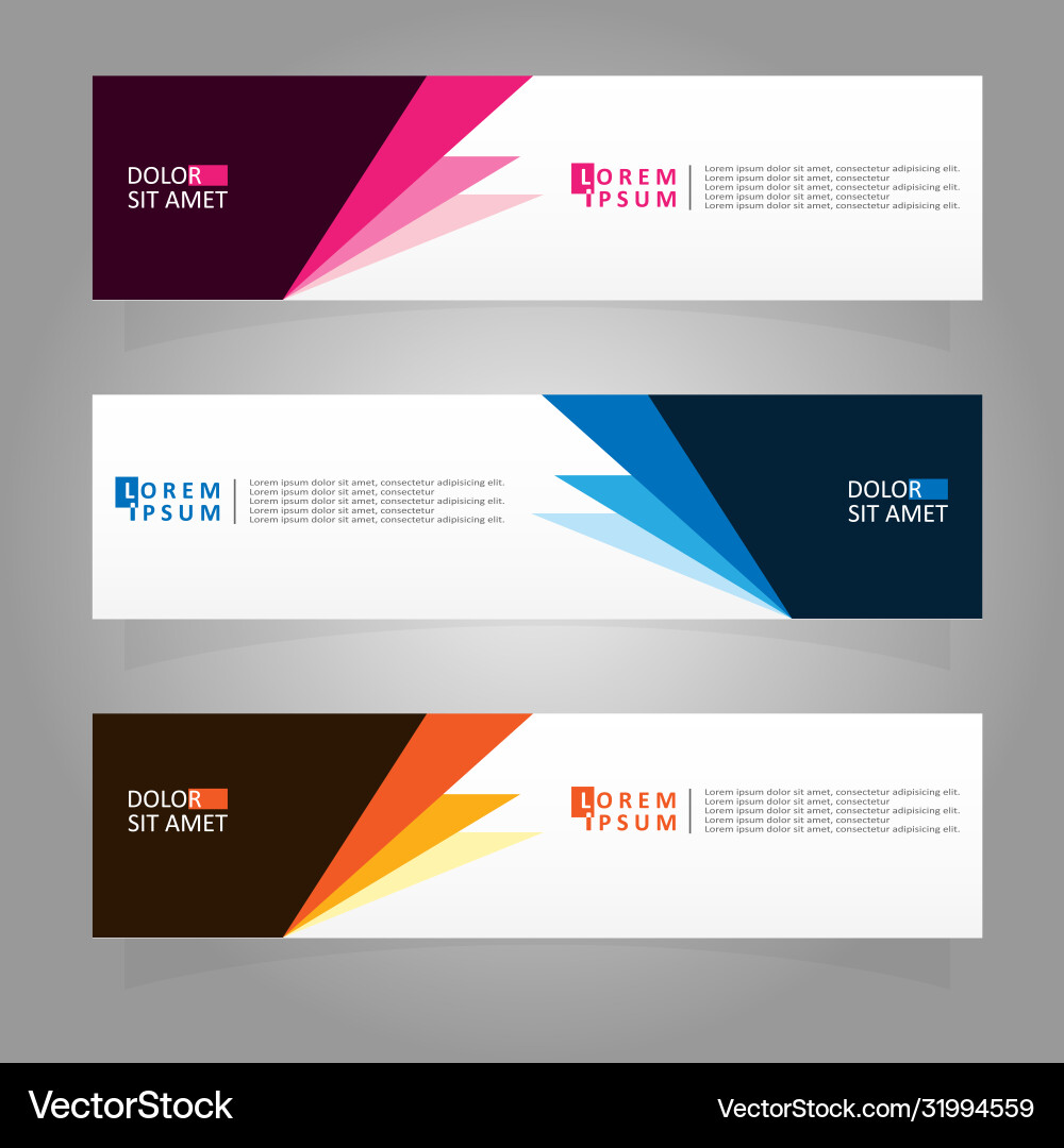 Abstract design banner web template Abstract design banner web template Vector Image