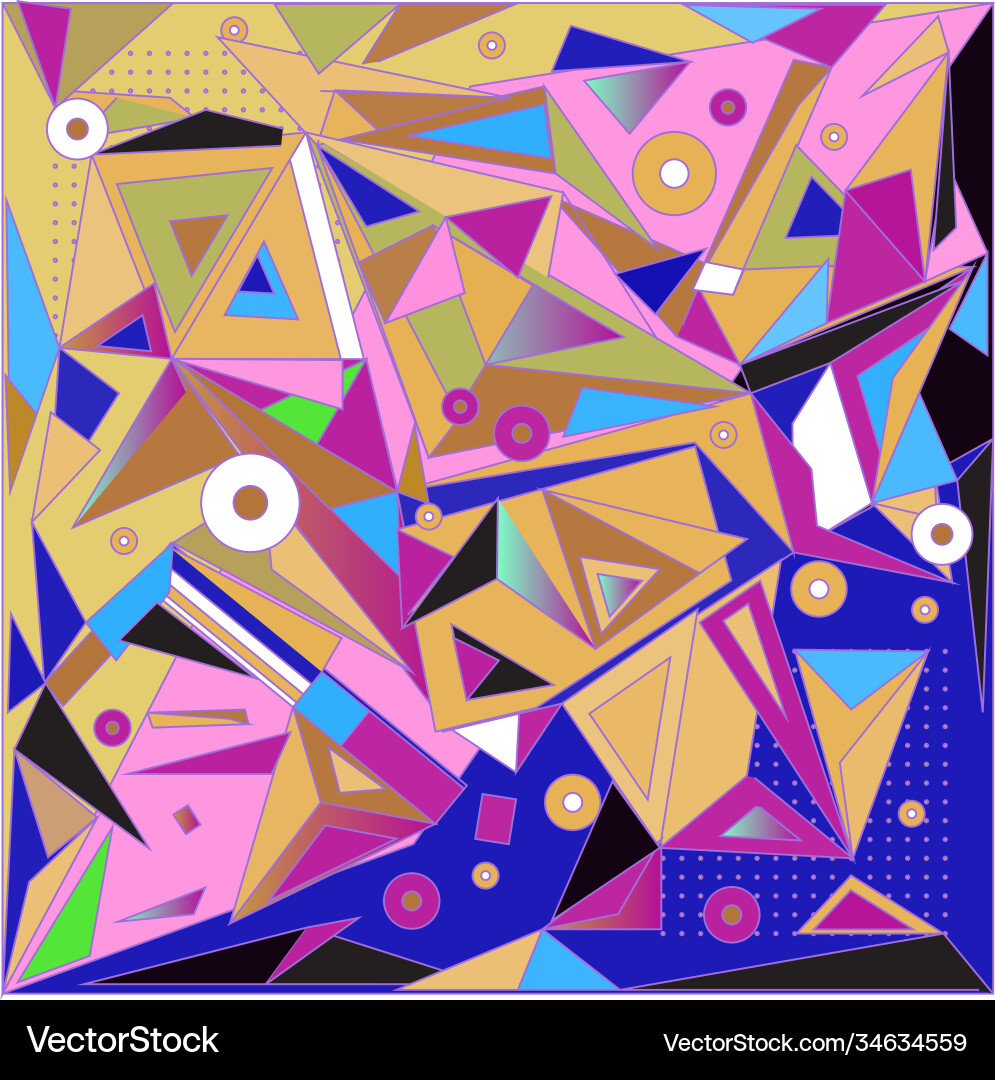 Abstract modern triangles background pattern vector image