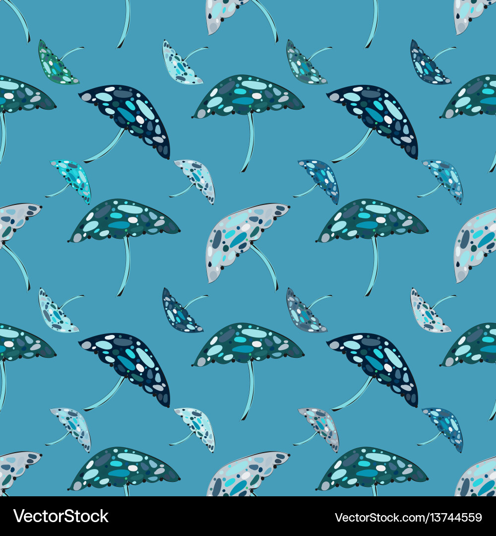 Abstract mushroom seamless pattern background Vector Image