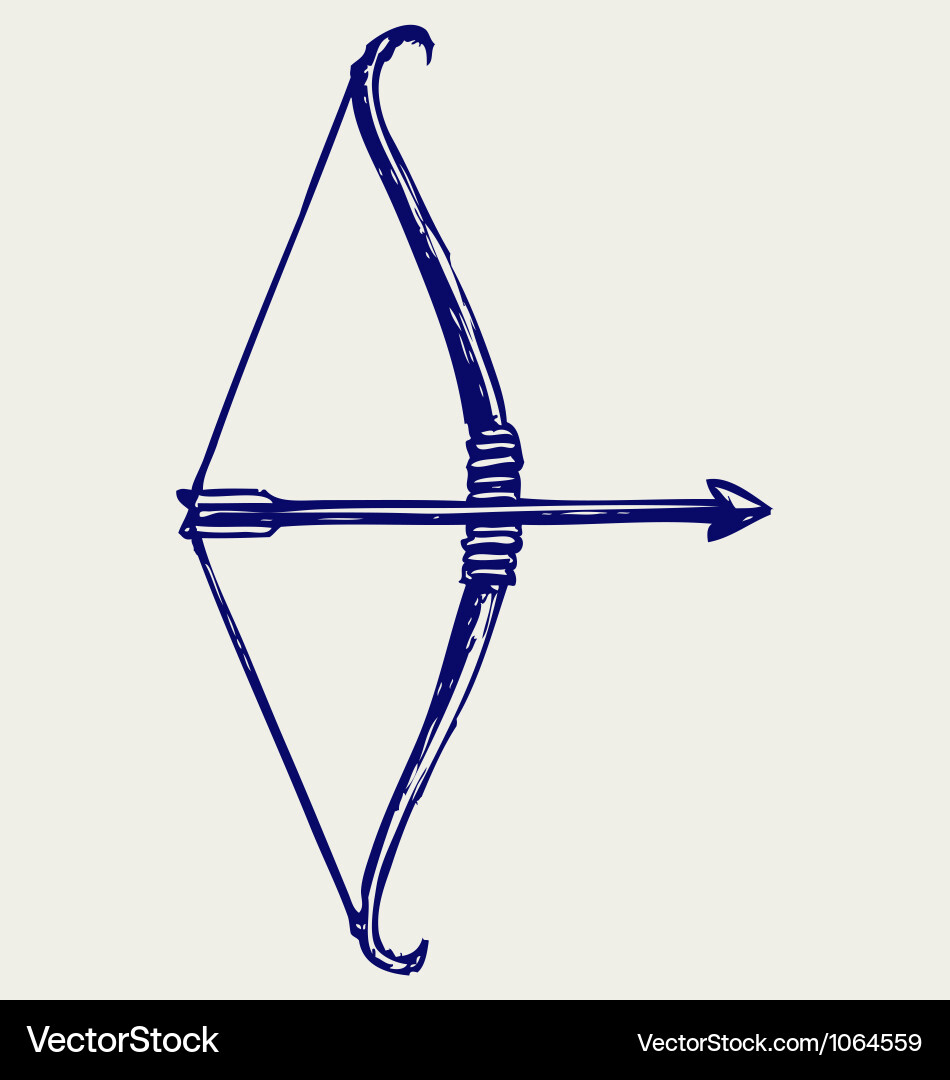 Bow and arrow Royalty Free Vector Image - VectorStock