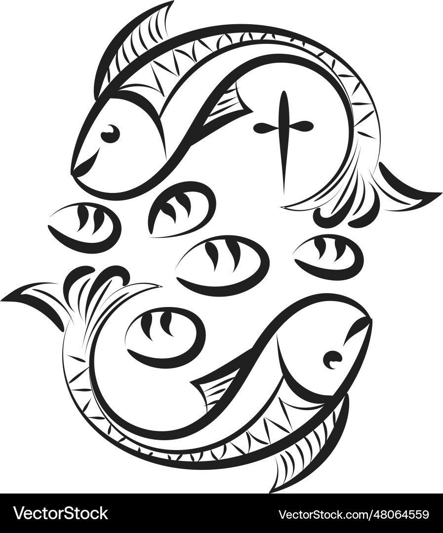 Christian symbol design for print Vector Image