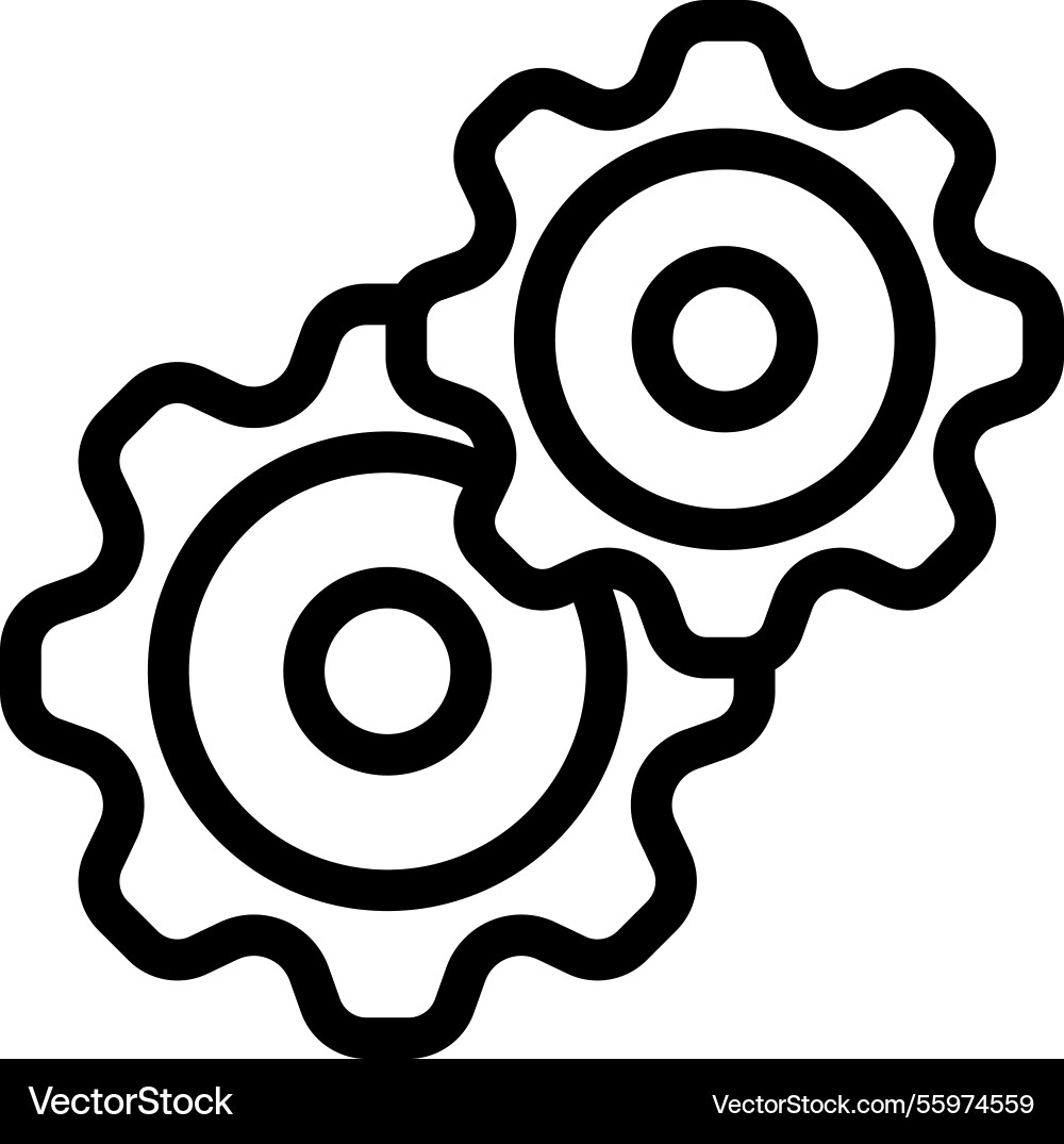Configuration setting icon vector image