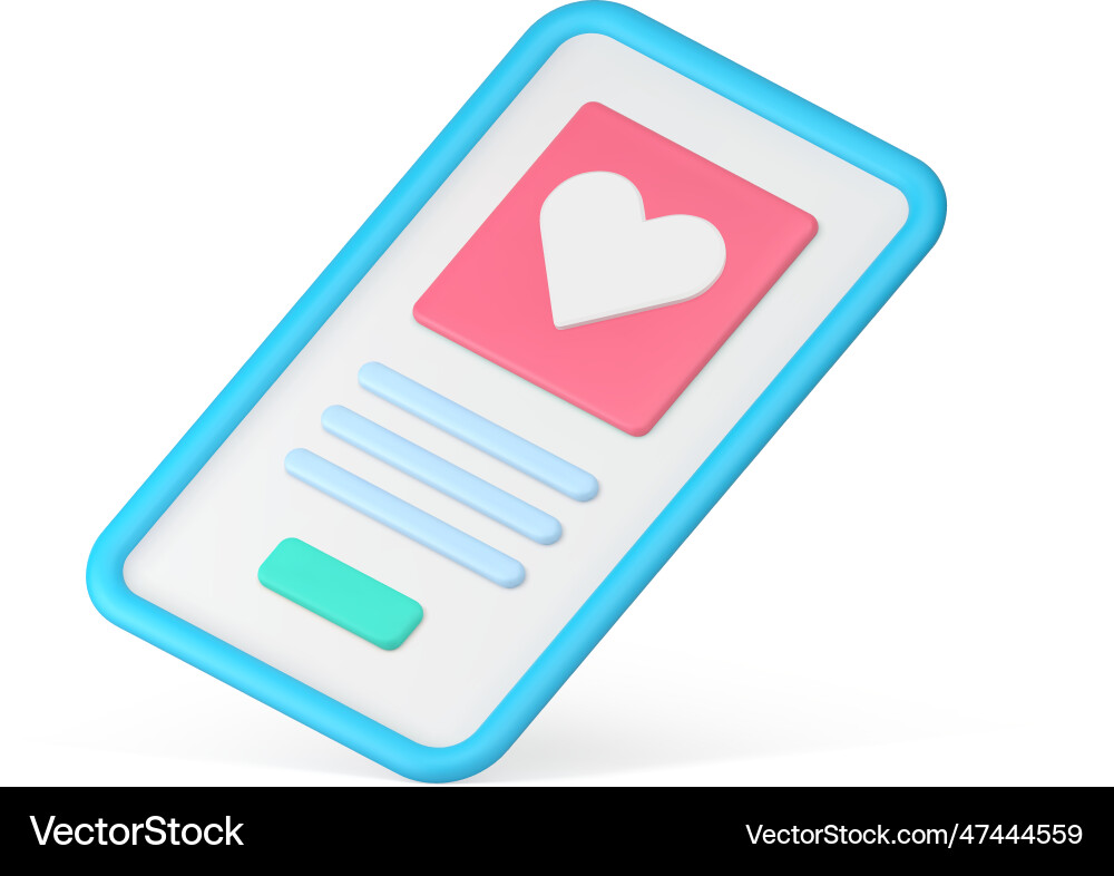 Date virtual meeting smartphone application user Vector Image