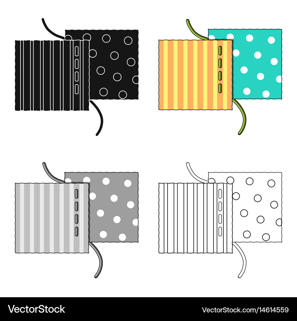 Different fabrics are sewn with threadsewing – Royalty-Free Vector ...