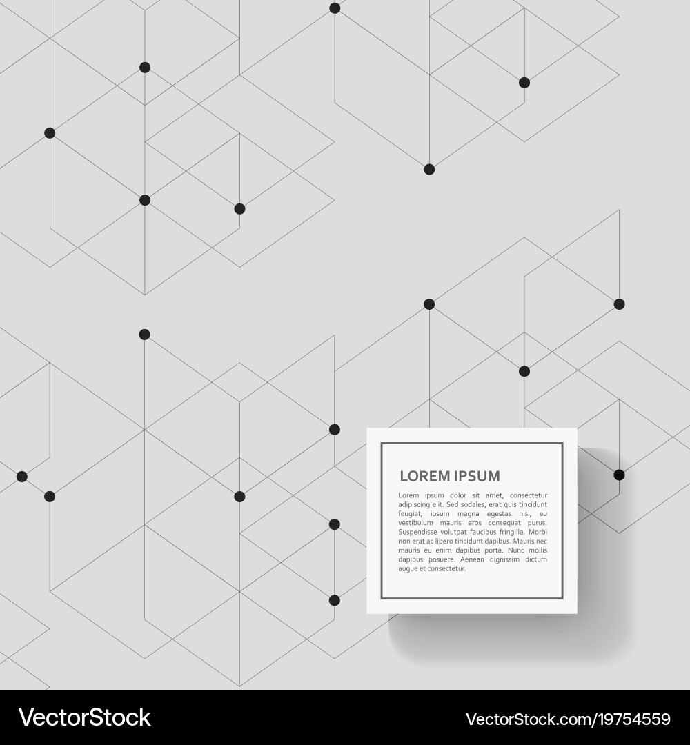Geometric Hexagon Pattern Background vector image