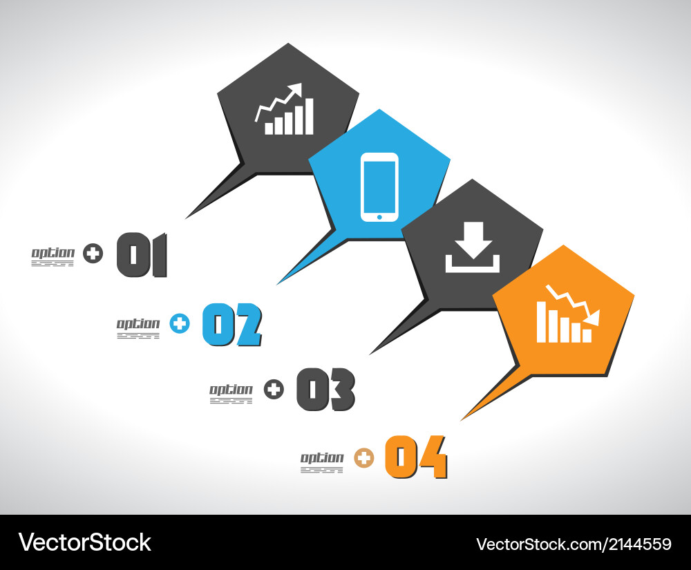 Infographics concept to display your data vector image