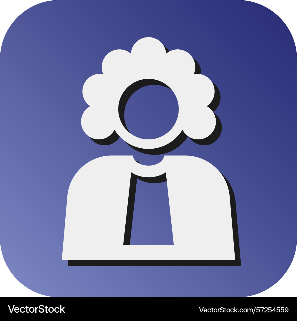Judge glyph gradient background icon for personal vector image