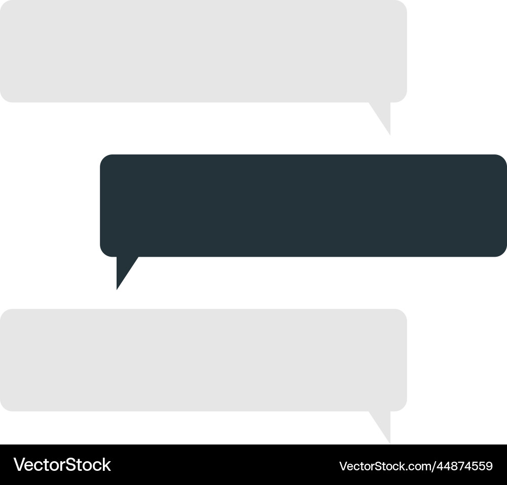 Message boxes and chats in minimal style Vector Image