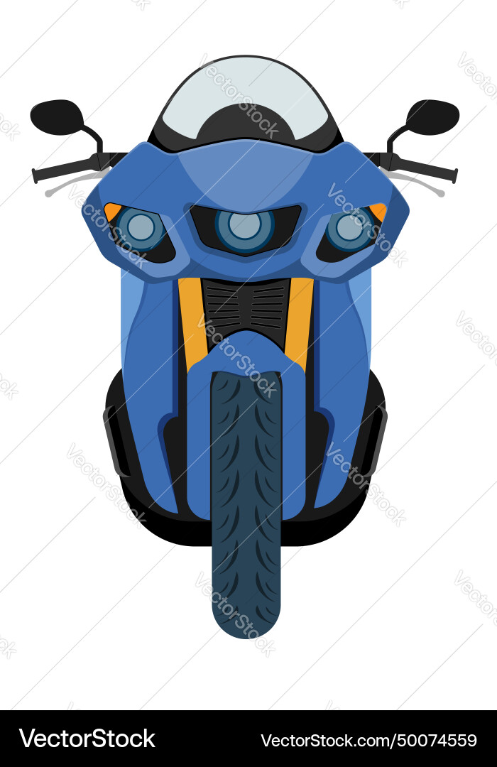 Motorbike modern fast sports motorcycle Vector Image
