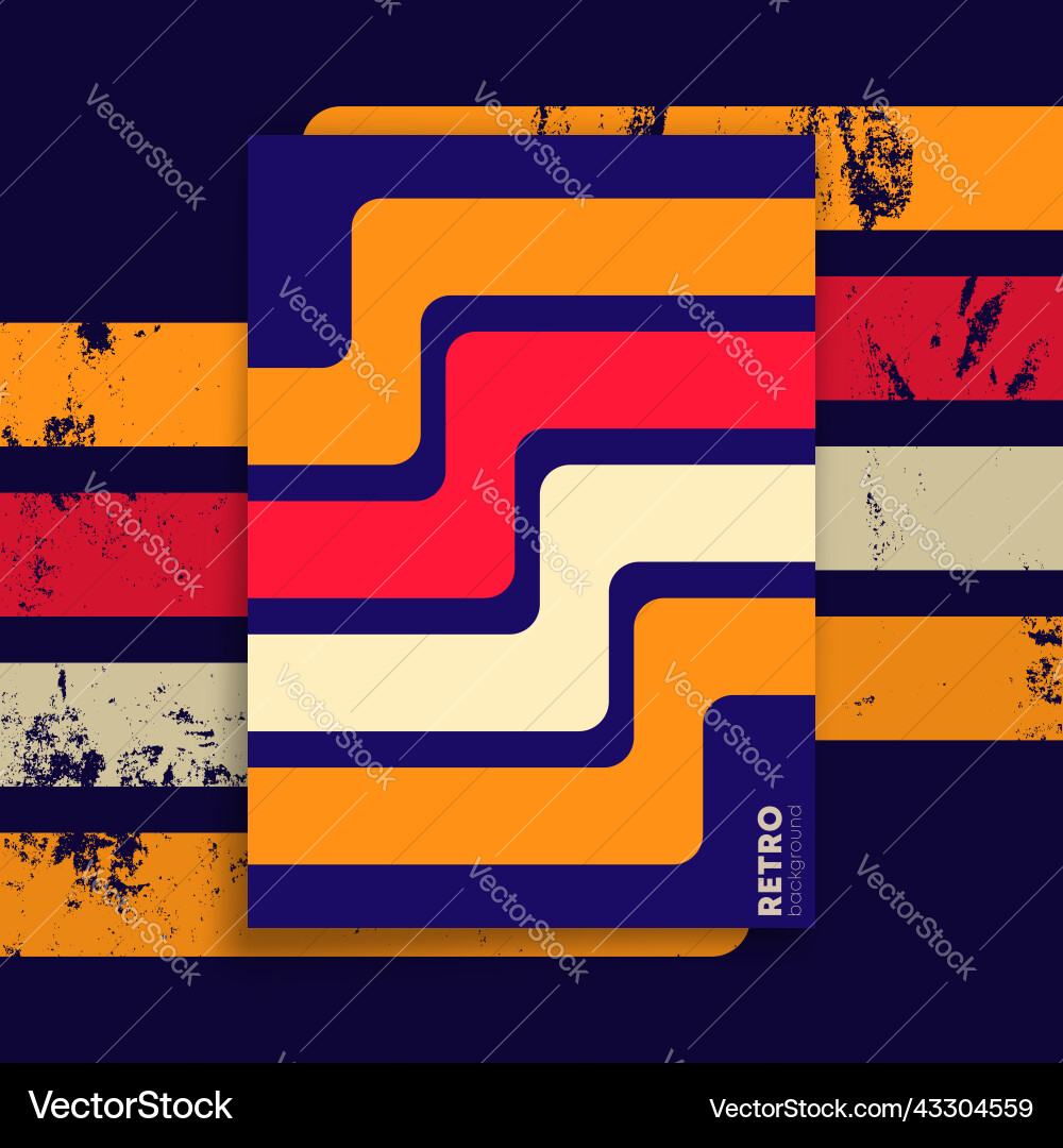 Retro Stripe Background Vector Image