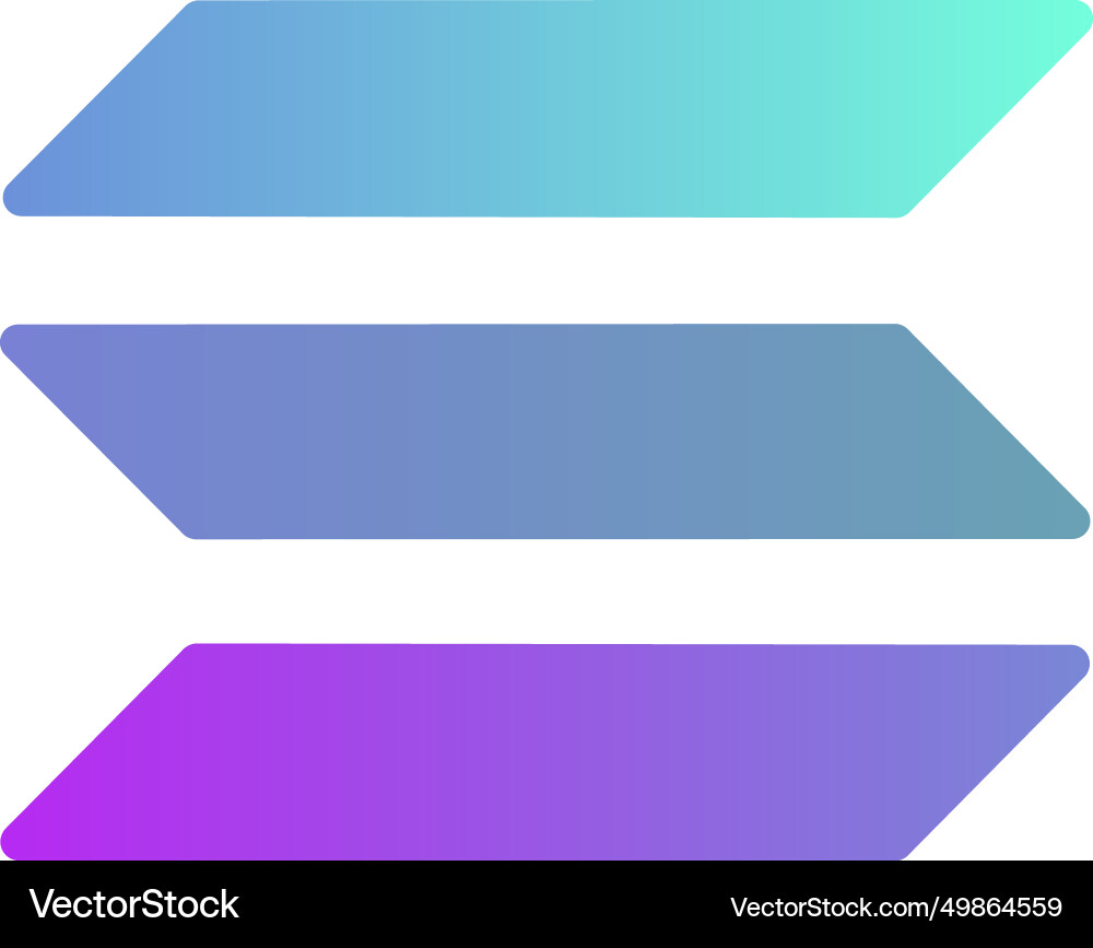 Solana sol cryptocurrency logo icon crypto – Royalty-Free Vector |  VectorStock