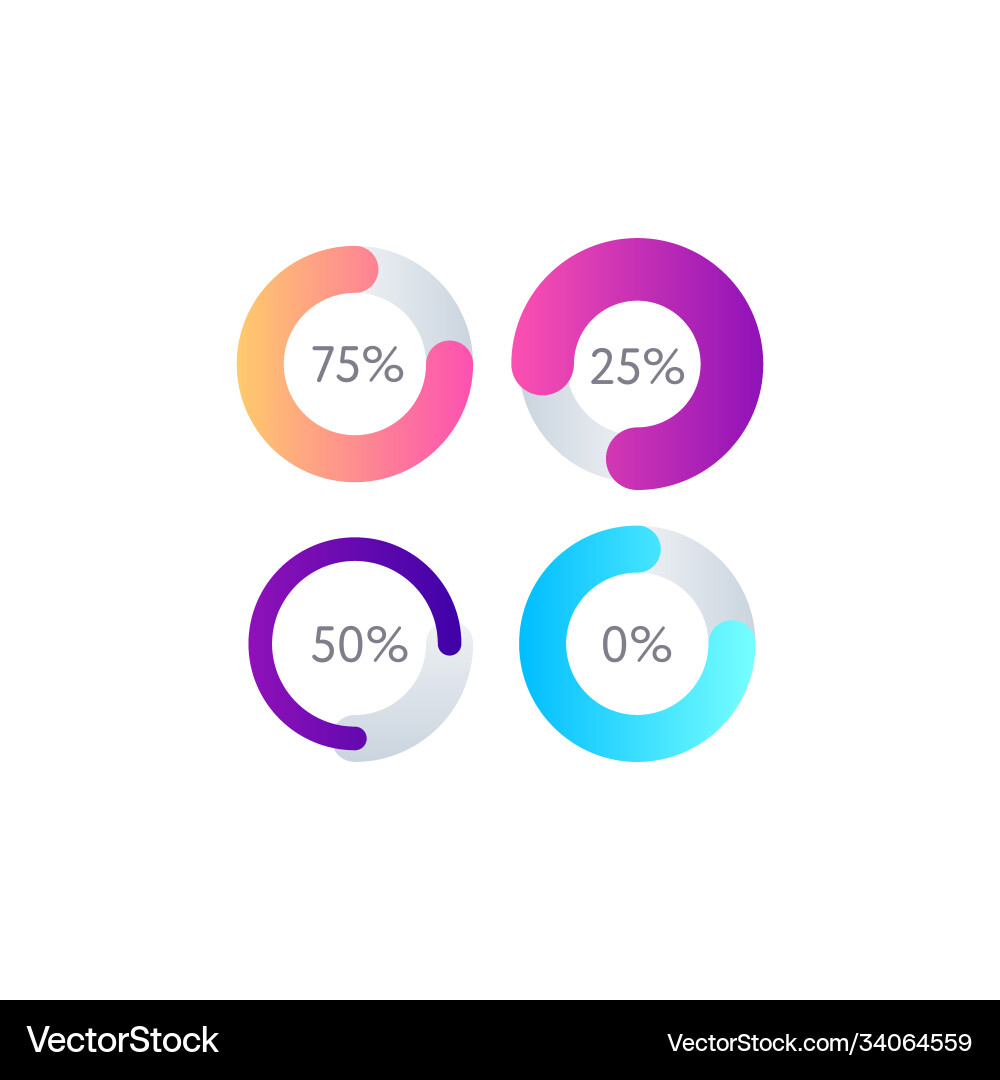 Statistic data visualisation isolated on white Vector Image