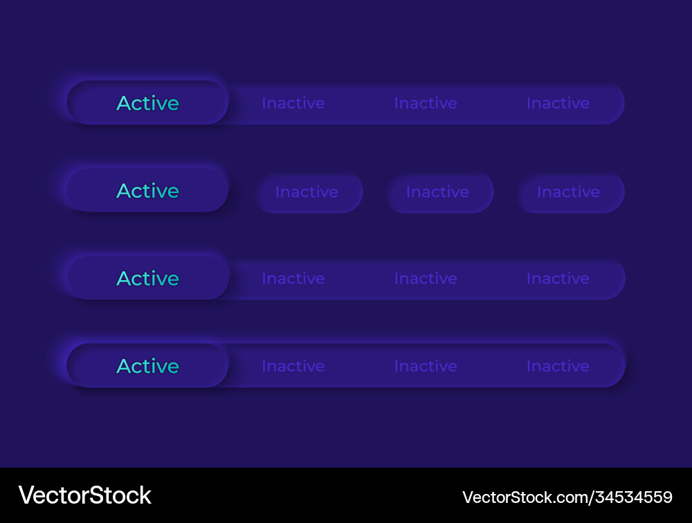Switches ui elements kit Switches ui elements kit vector image