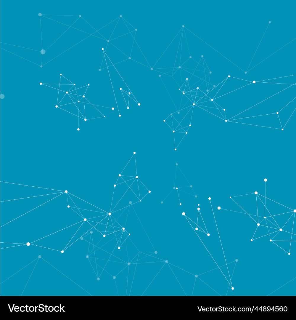 Abstract connection structure science vector image
