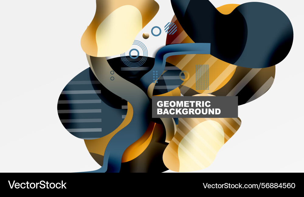Abstract geometric shapes overlap creating Abstract geometric shapes overlap creating Vector Image