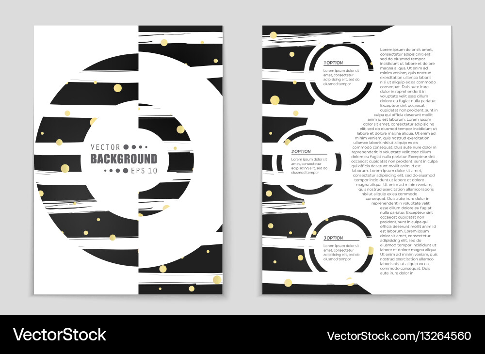 Abstract layout background set for art vector image