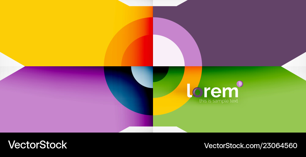 Abstract round elements composition background Vector Image