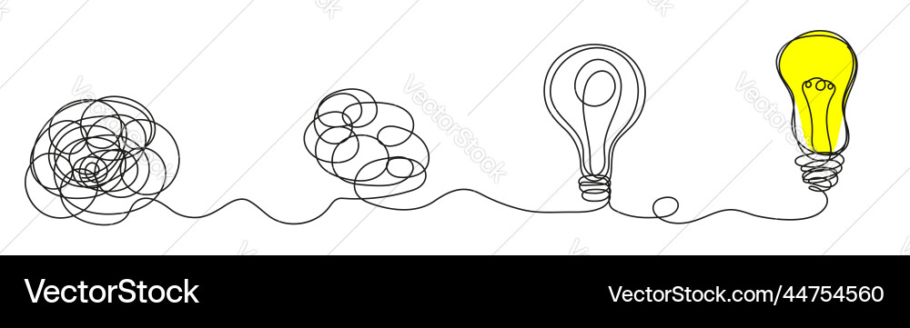 Brainstorming concept process of solving Brainstorming concept process of solving vector image