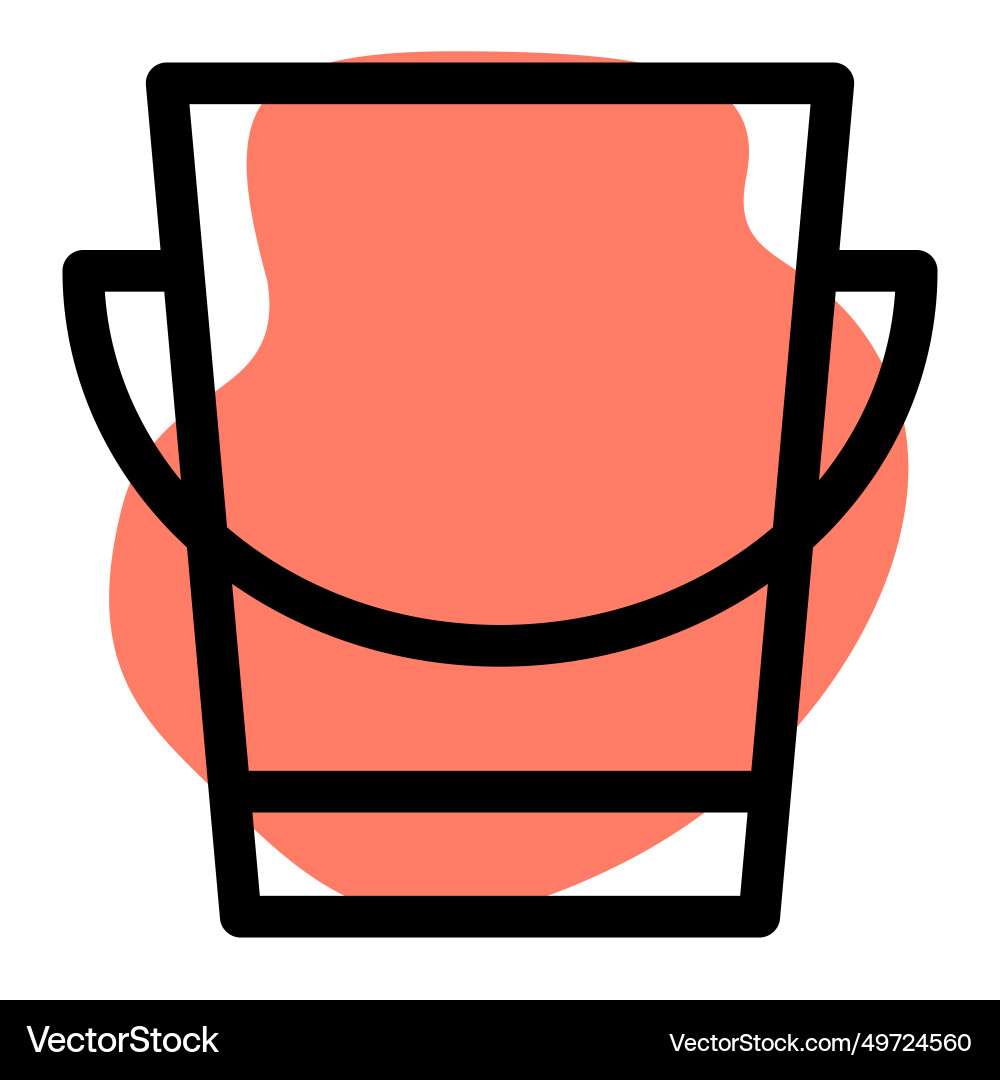 Container with handle for carrying liquids Vector Image