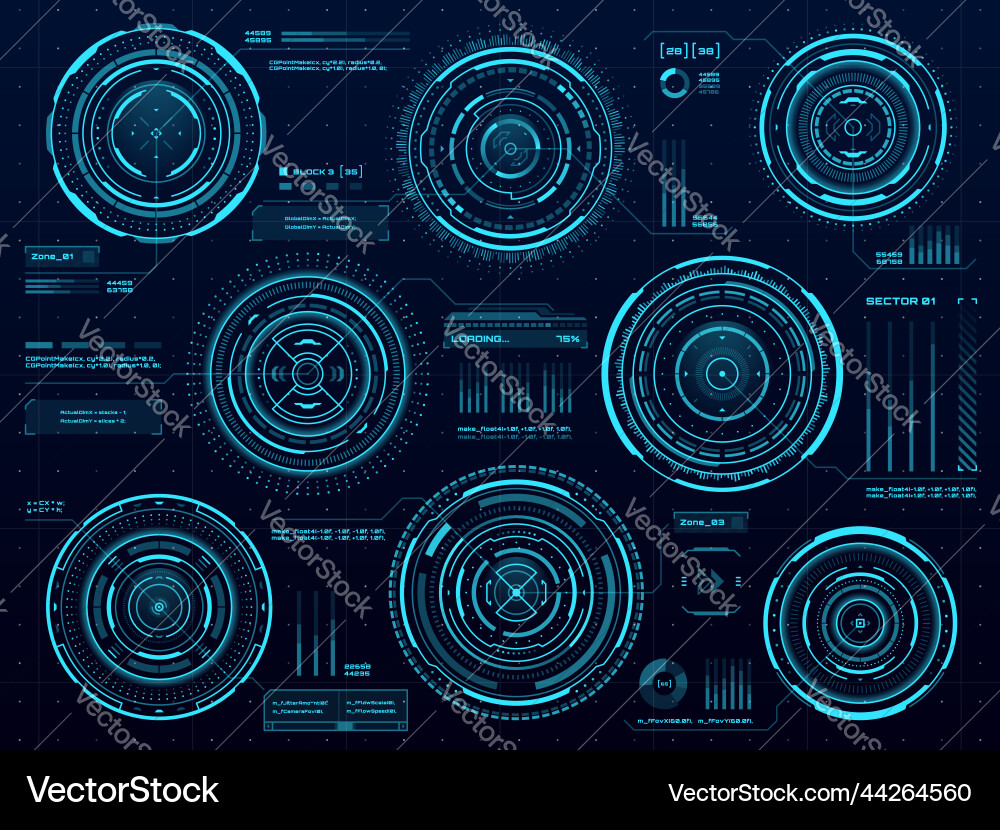 Data Dashboard Interface vector image