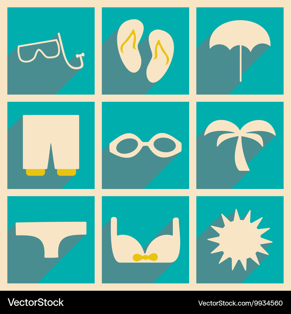 Flat with shadow concept and mobile application Vector Image